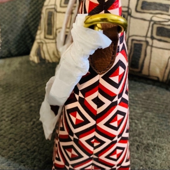 Fossil Felicity Satchel Bag With Matching Pouch - Picture 6 of 8